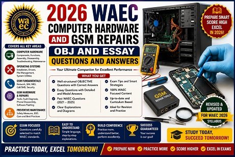 2026 WAEC Computer Hardware and GSM Repairs OBJ and Essay Questions and ...